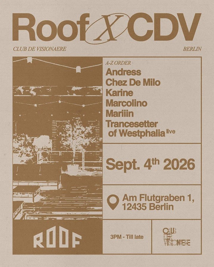 Flyer: Roof X CDV Flyer: Roof X CDV