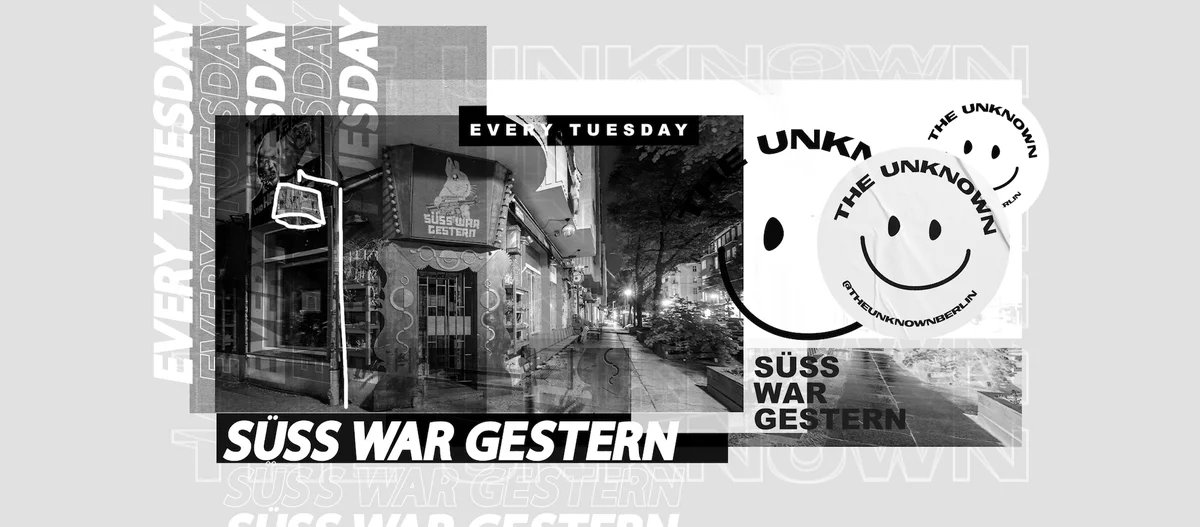 Flyer: THE UNKNOWN (𝘍𝘙𝘌𝘌 𝘌𝘕𝘛𝘙𝘠 𝘜𝘕𝘛𝘐𝘓 22:00 ⟶ 𝘋𝘖𝘕𝘈𝘛𝘐𝘖𝘕-𝘉𝘈𝘚𝘌𝘋 𝘈𝘍𝘛𝘌𝘙)