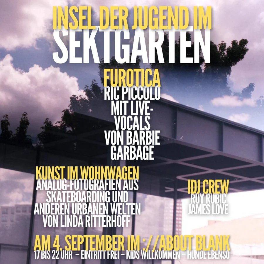 Flyer: ://sektgarten x Insel der Jugend [free entry & open air]