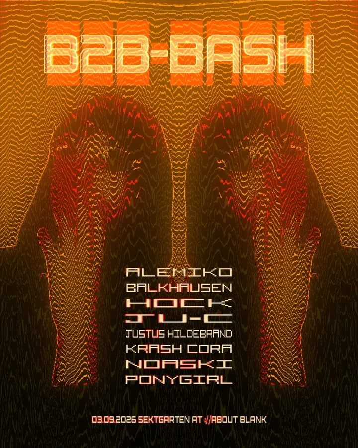 Flyer: ://sektgarten x b2b bash [free entry & open air]