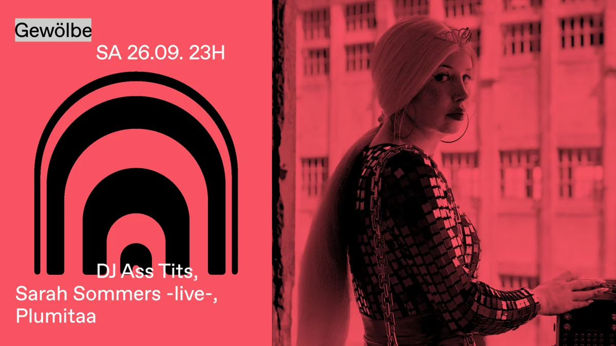 Flyer: Klubnacht with DJ ASS TITS, Sarah Sommers -live-, Plumitaa