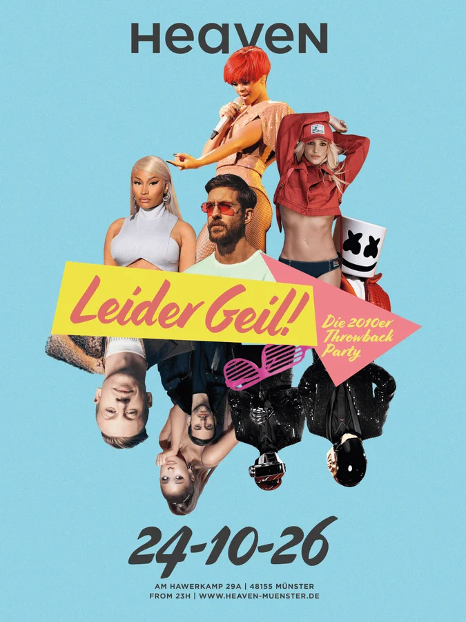 Flyer: Leider Geil – Die 2010er Throwbackparty Flyer: Leider Geil – Die 2010er Throwbackparty