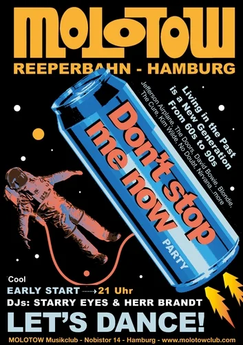 Flyer: HALLOWEEN - DON'T STOP ME NOW - From 60s to 90s - Early Start 21 h