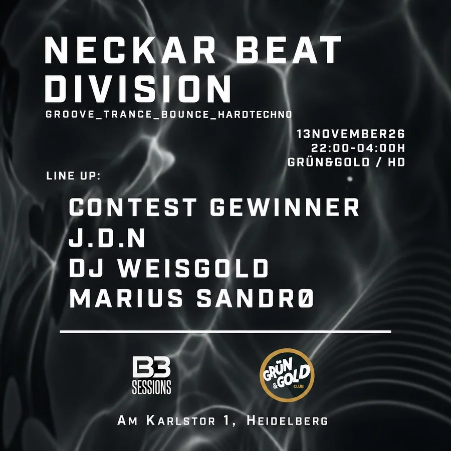 Flyer: B3 Session // Neckar Beat Division Flyer: B3 Session // Neckar Beat Division