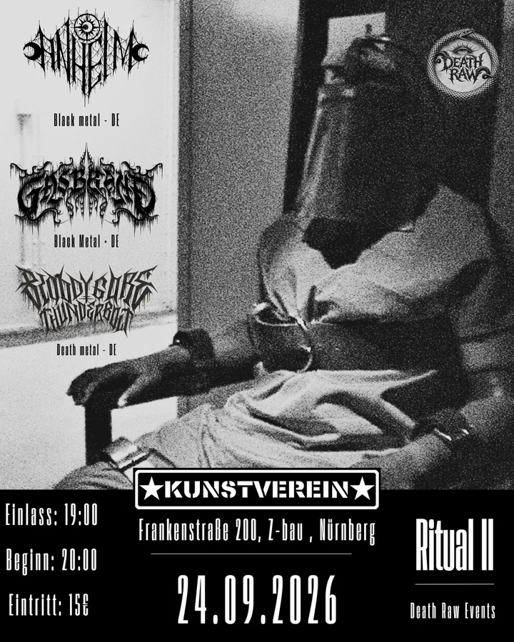Flyer: Ritual II w/ Bloody Gore Thunderbolt + Gasbrand + Anheim