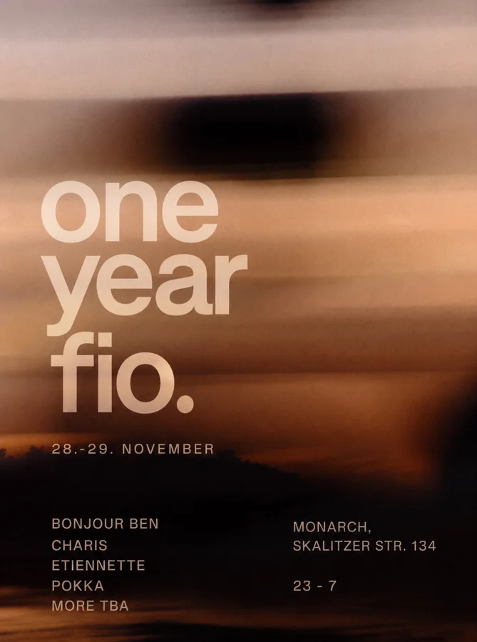 Flyer: one Year fio. Flyer: one Year fio.