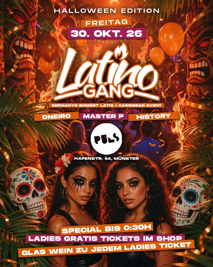 Flyer: LATINO GANG HALLOWEEN EDITION Flyer: LATINO GANG HALLOWEEN EDITION