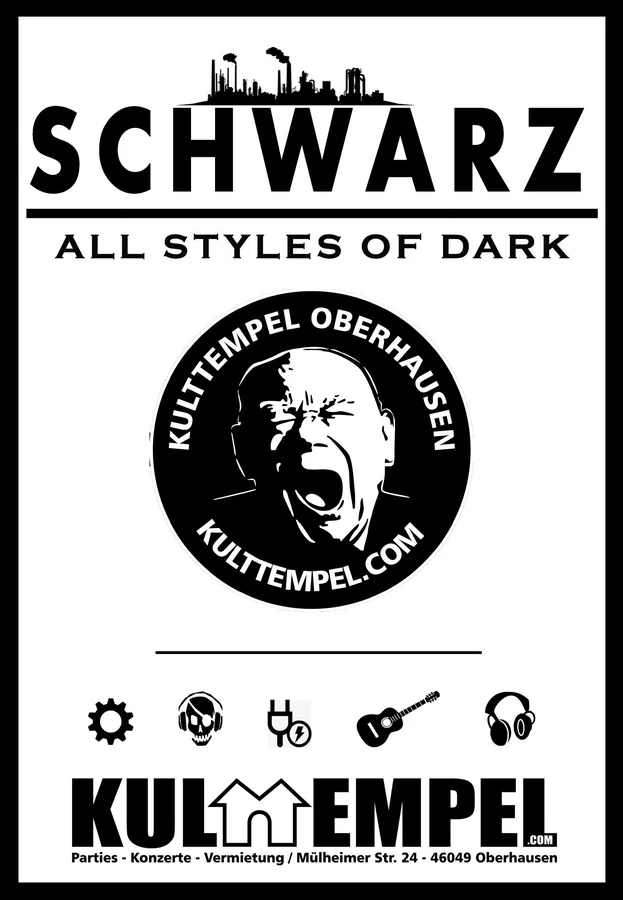 Flyer: Schwarz - All Styles of Dark (Lacrimas Profundere Aftershowparty) Flyer: Schwarz - All Styles of Dark (Lacrimas Profundere Aftershowparty)