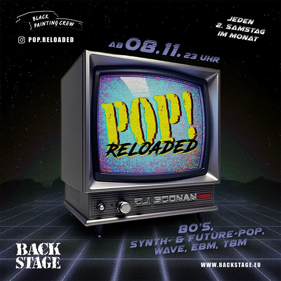 Flyer: POP! Reloaded - mit DJ Sconan Flyer: POP! Reloaded - mit DJ Sconan