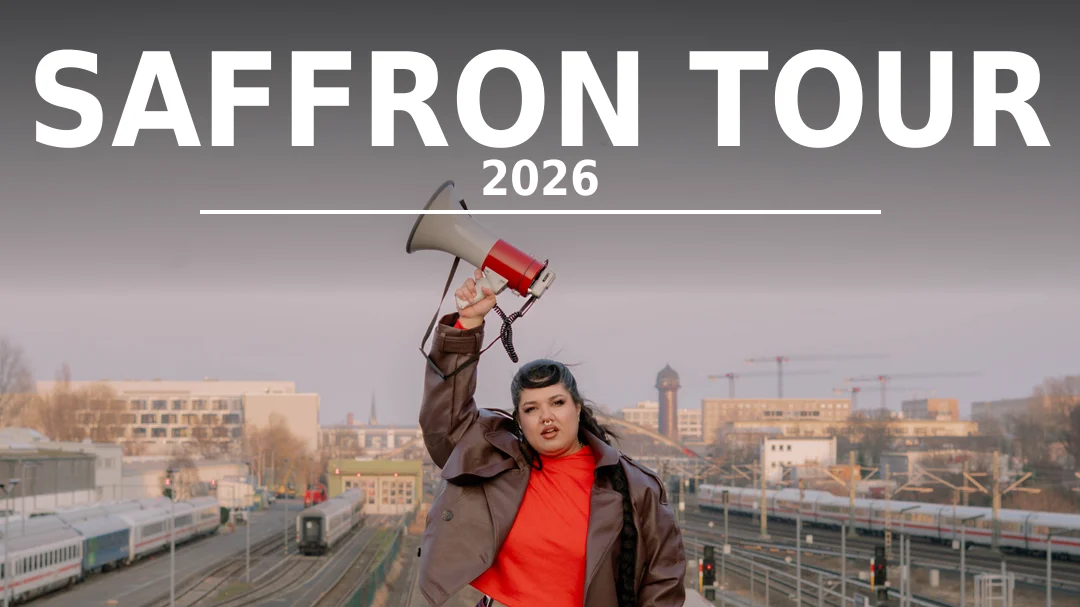 Flyer: Faravaz — Saffron Tour 2026 Flyer: Faravaz — Saffron Tour 2026