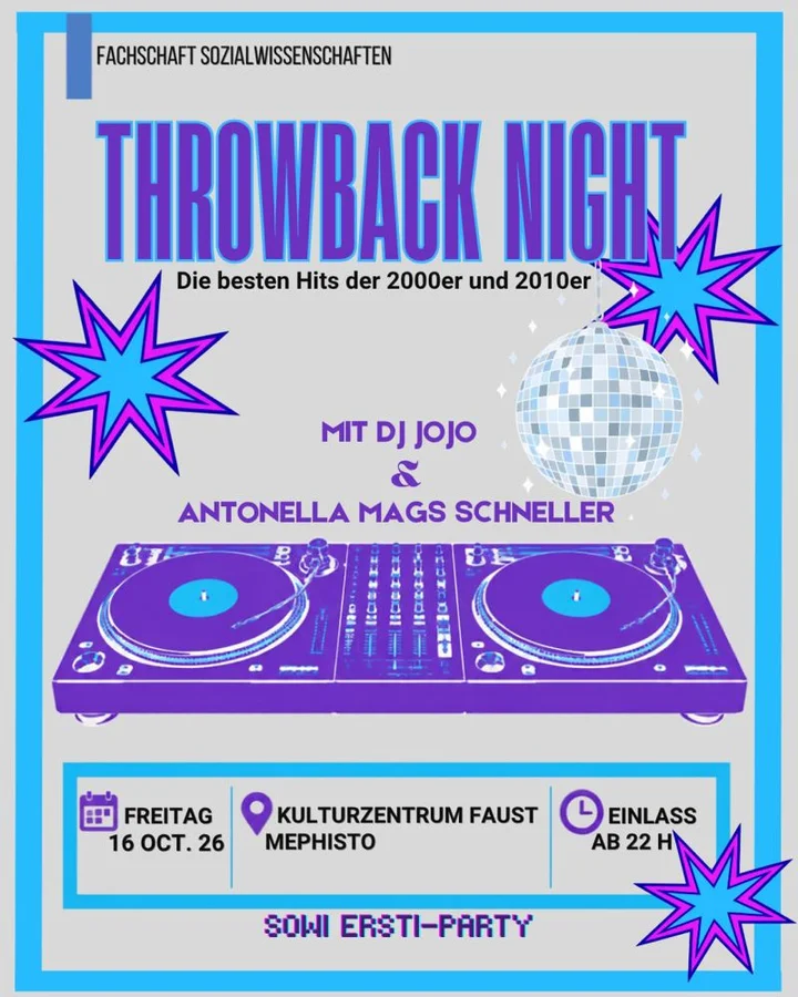 Flyer: SoWi-Ersti-Party Flyer: SoWi-Ersti-Party