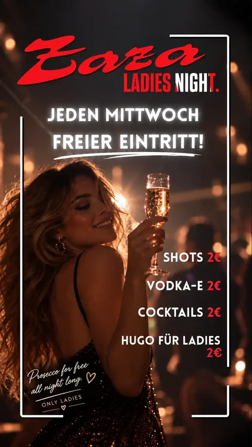 Flyer: ZAZA LADIES NIGHT Flyer: ZAZA LADIES NIGHT