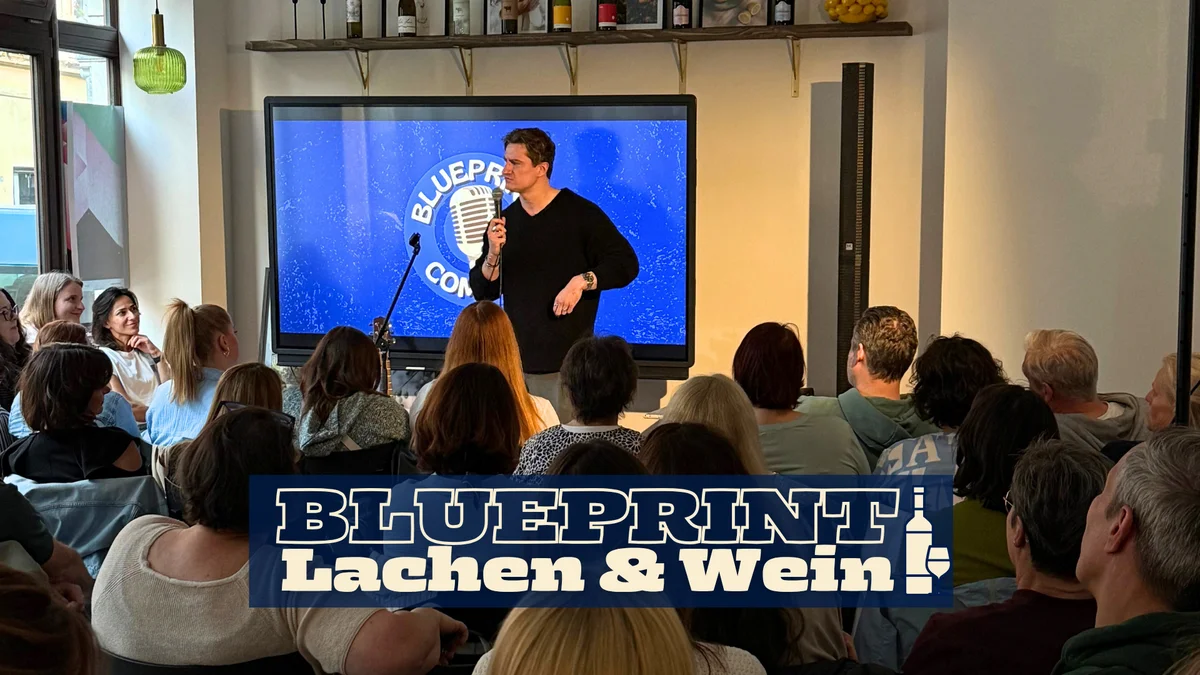 Flyer: Blueprint Comedy - Lachen & Wein (Open Mic) | Gelsenkirchen Flyer: Blueprint Comedy - Lachen & Wein (Open Mic) | Gelsenkirchen