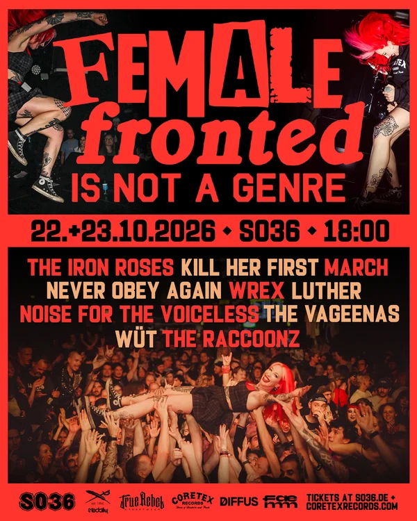 Flyer: FEMALE-FRONTED IS NOT A GENRE 5 Flyer: FEMALE-FRONTED IS NOT A GENRE 5