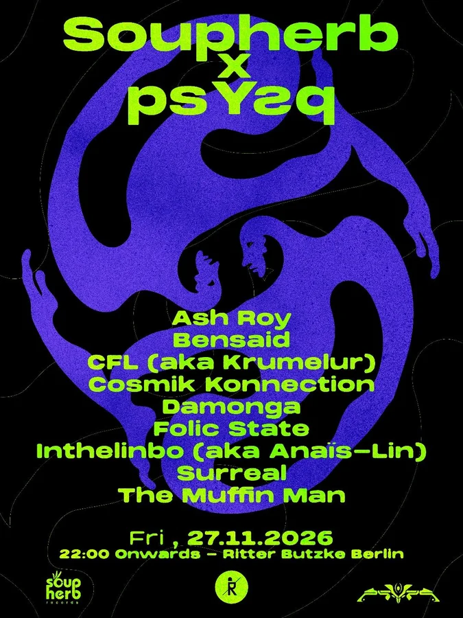 Flyer: Soupherb vs psYsq Flyer: Soupherb vs psYsq
