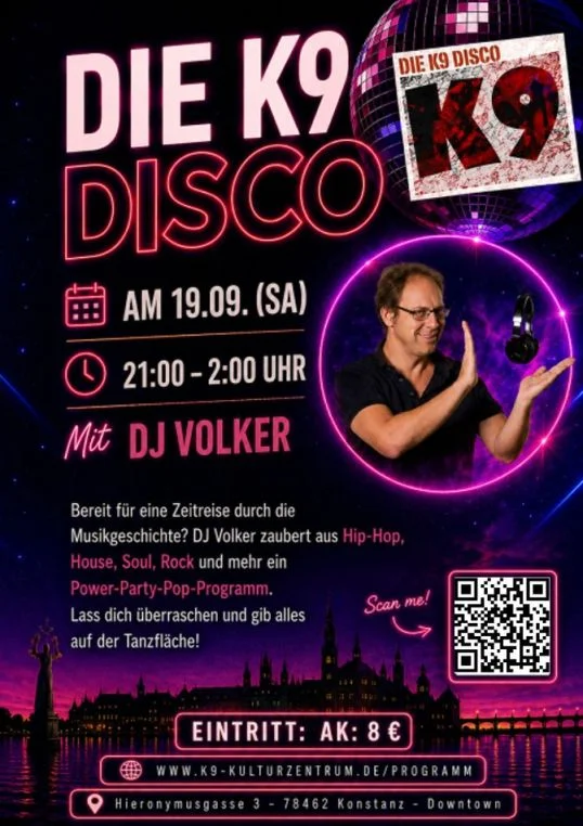 Flyer: Die K9-Disco! Flyer: Die K9-Disco!