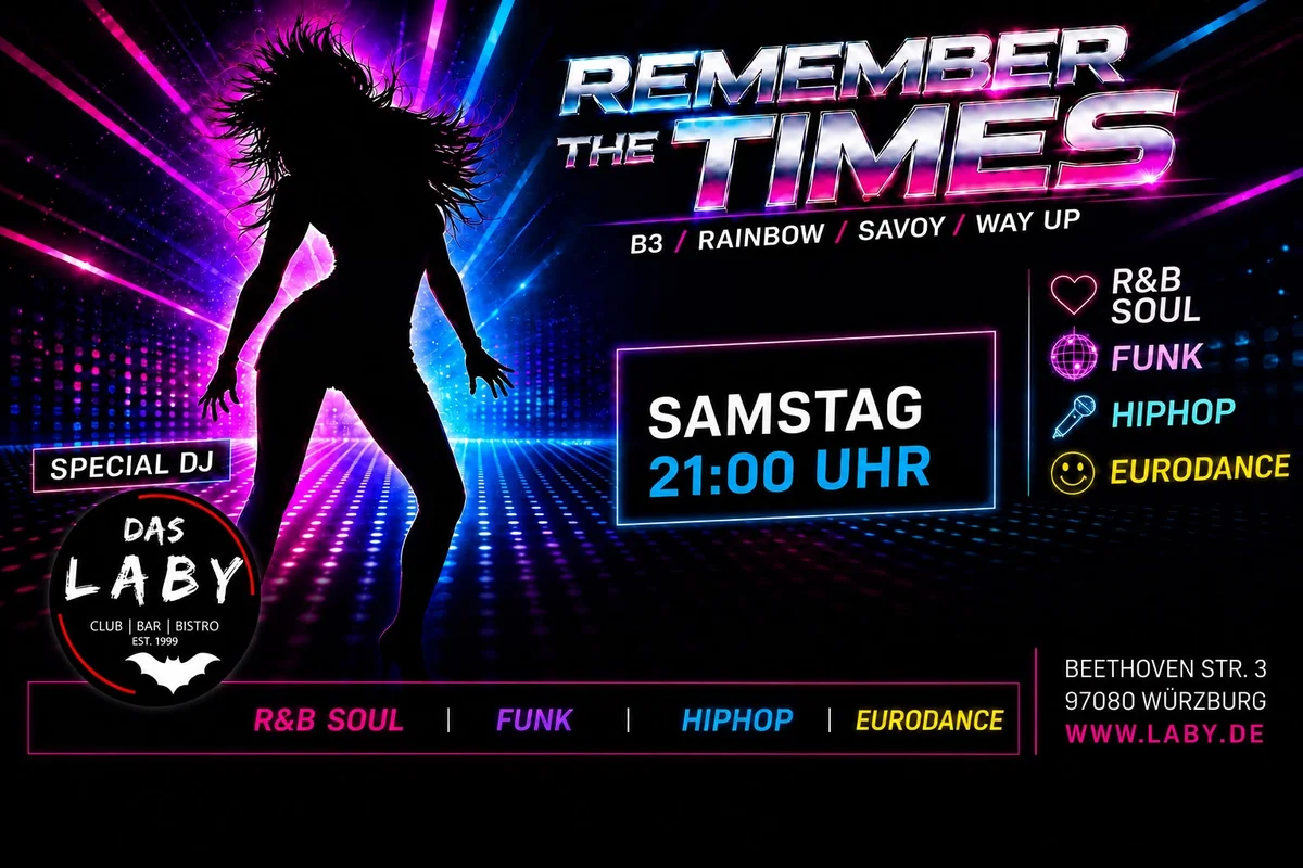 Flyer: Remember the Times – Die ultimative Zeitreise der Black Music Flyer: Remember the Times – Die ultimative Zeitreise der Black Music