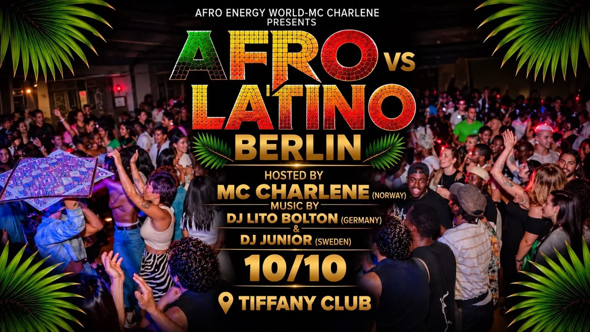 Flyer: Afro vs Latino Berlin, Get Ready to Dance!