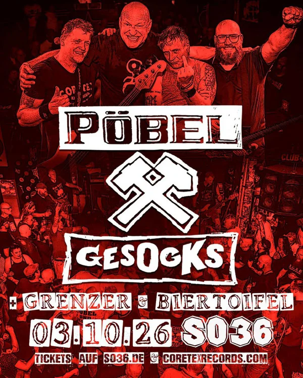 Flyer: PÖBEL & GESOCKS Flyer: PÖBEL & GESOCKS