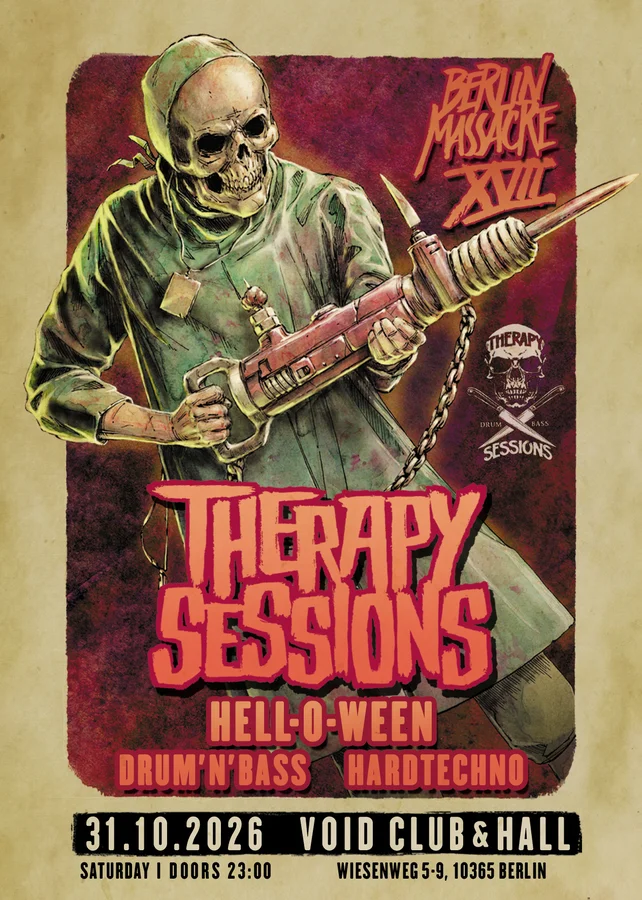Flyer: THERAPY SESSIONS XVII - HELL-O-WEEN Flyer: THERAPY SESSIONS XVII - HELL-O-WEEN