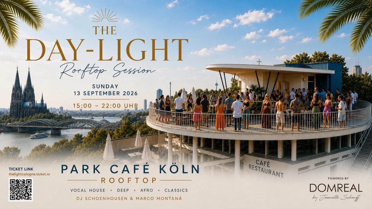 Flyer: The Day-Light Rooftop Session | PARK Café Köln Flyer: The Day-Light Rooftop Session | PARK Café Köln