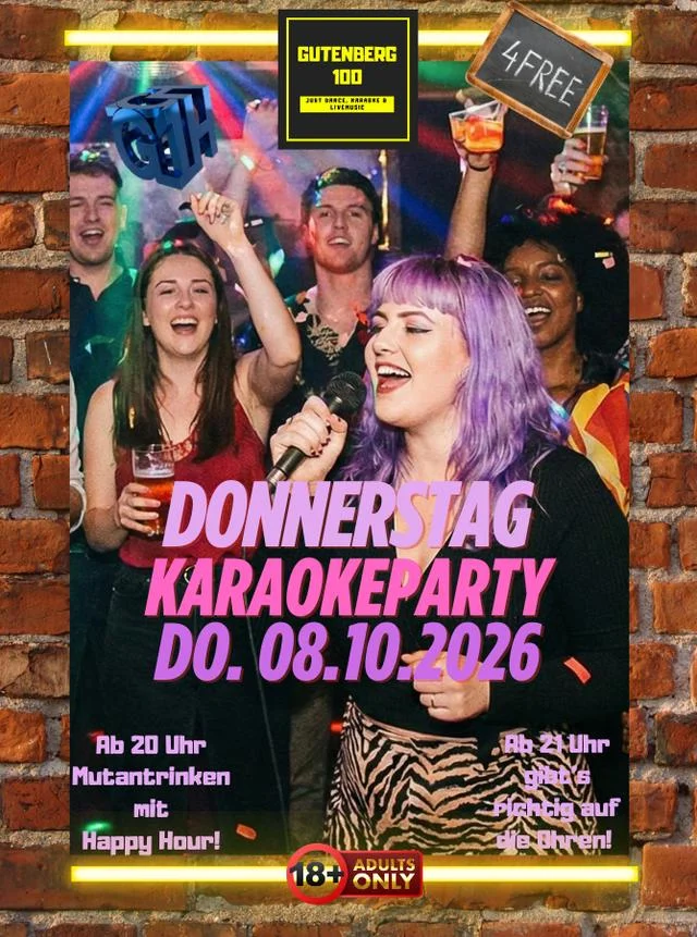 Flyer: Donnerstag Karaokeparty! Flyer: Donnerstag Karaokeparty!