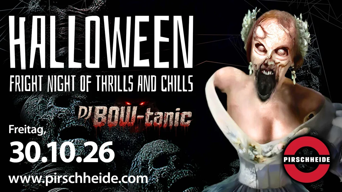 Flyer: Halloween Party Potsdam 2026 - fright night of thrills and chills Flyer: Halloween Party Potsdam 2026 - fright night of thrills and chills