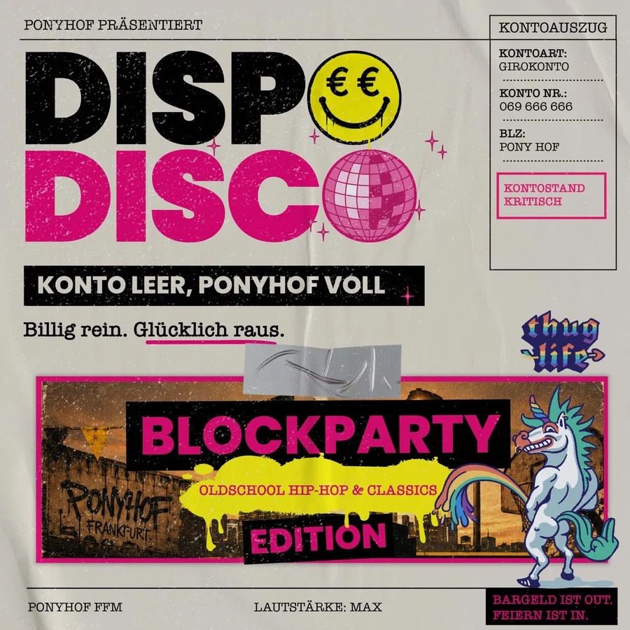 Flyer: Dispo Disco – Blockparty Edition Flyer: Dispo Disco – Blockparty Edition