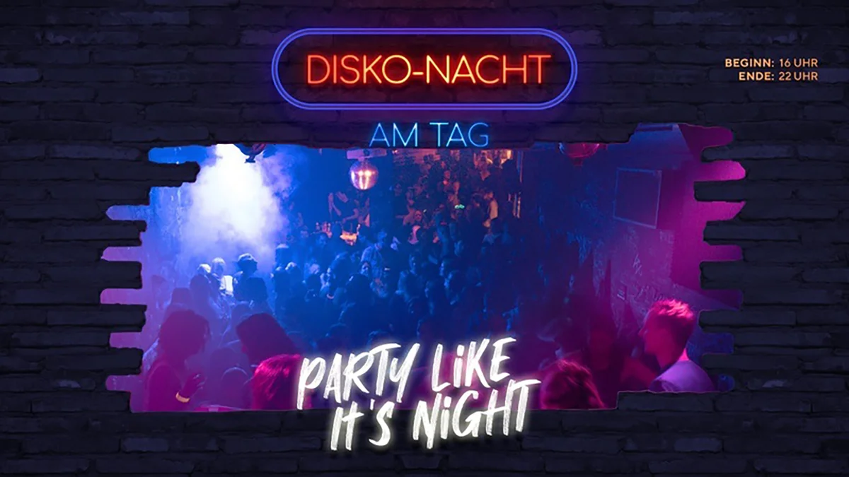 Flyer: Diskonacht am Tag