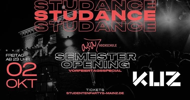 Flyer: Hochschule Mainz Semester Opening Party Flyer: Hochschule Mainz Semester Opening Party