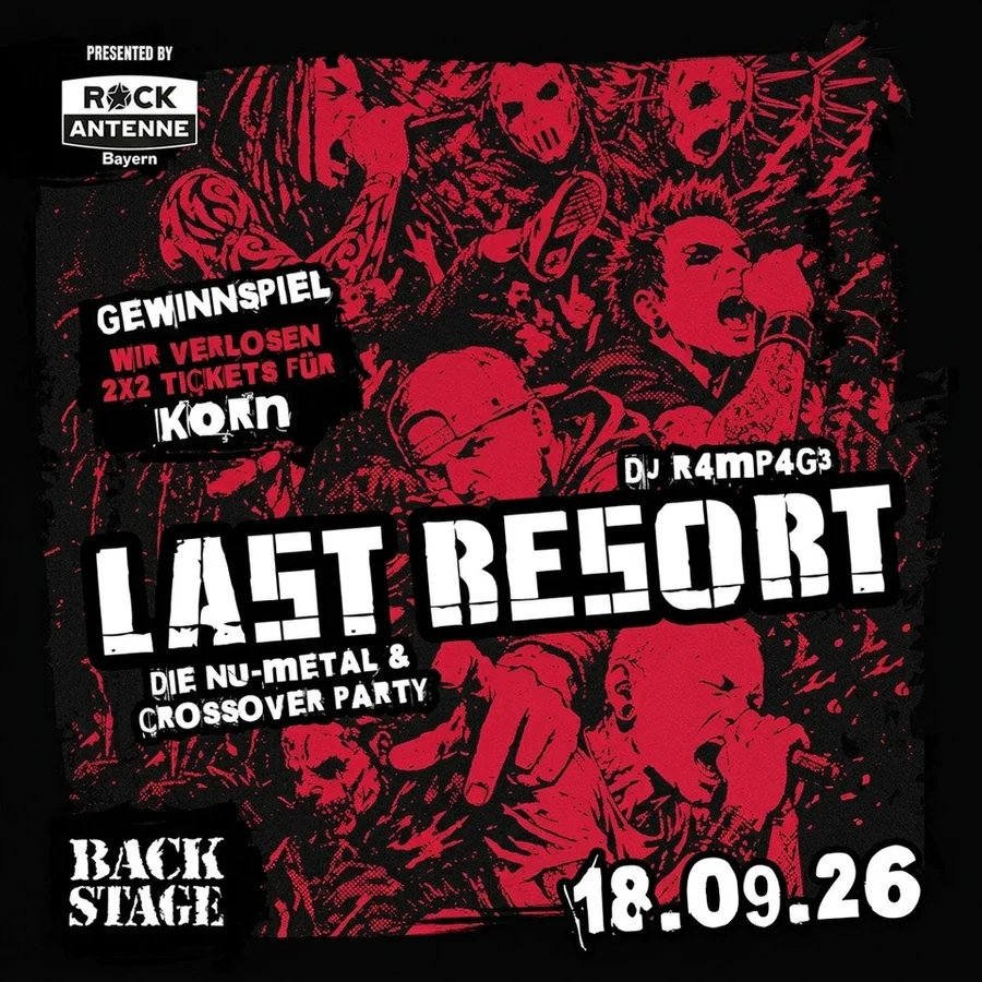 Flyer: LAST RESORT mit DJ R4MP4G3 Flyer: LAST RESORT mit DJ R4MP4G3