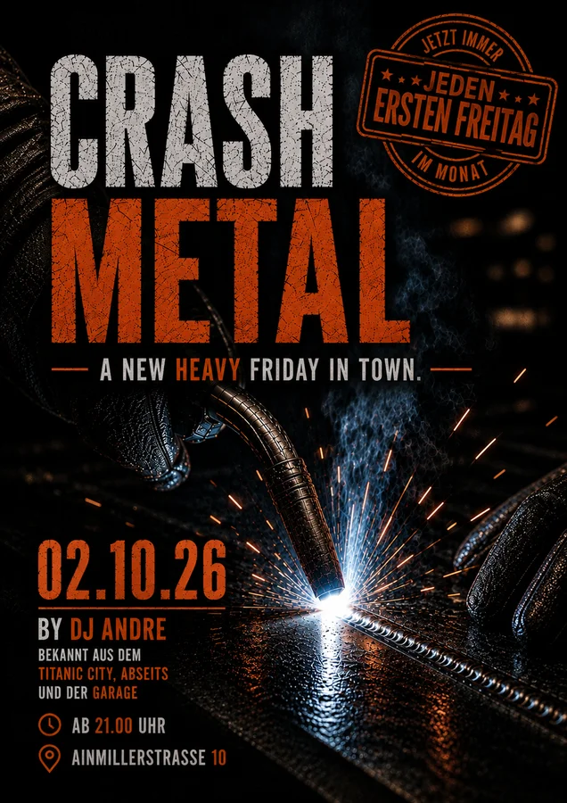 Flyer: CRASH Metal Flyer: CRASH Metal