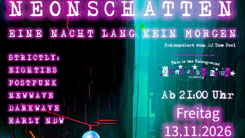 Flyer: NEONSCHATTEN - SOUND OF THE SUBURBS Flyer: NEONSCHATTEN - SOUND OF THE SUBURBS