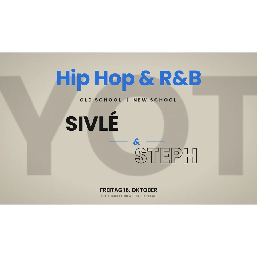 Flyer: Hiphop, R&B: Steph & Sivlé 90s, 20000s Hiphop, R&B Flyer: Hiphop, R&B: Steph & Sivlé 90s, 20000s Hiphop, R&B