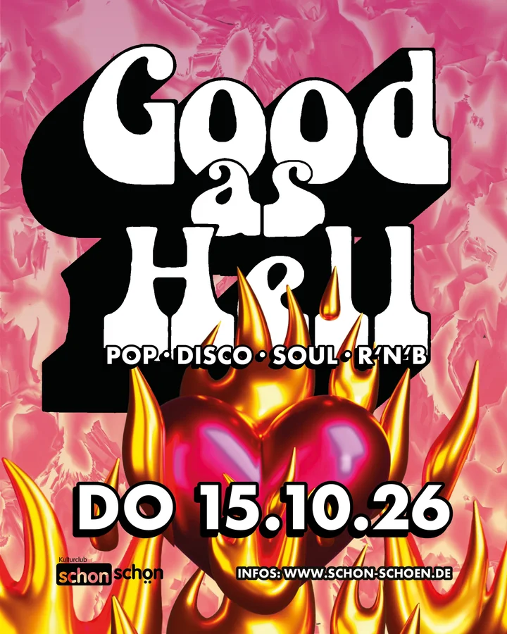 Flyer: Good as Hell (Pop, Disco, Soul, RnB) Flyer: Good as Hell (Pop, Disco, Soul, RnB)