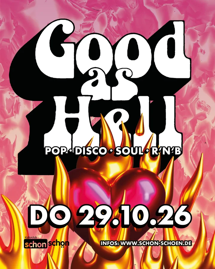 Flyer: Good as Hell (Pop, Disco, Soul, RnB) Flyer: Good as Hell (Pop, Disco, Soul, RnB)