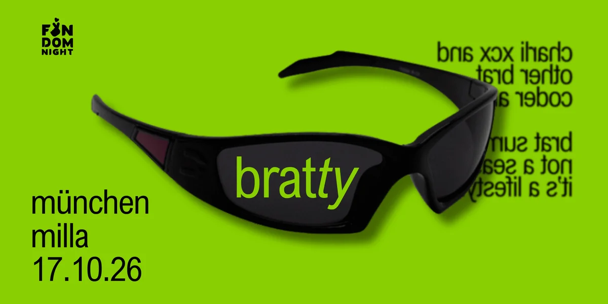 Flyer: bratty – w/ charli xcx & other brat coded artists