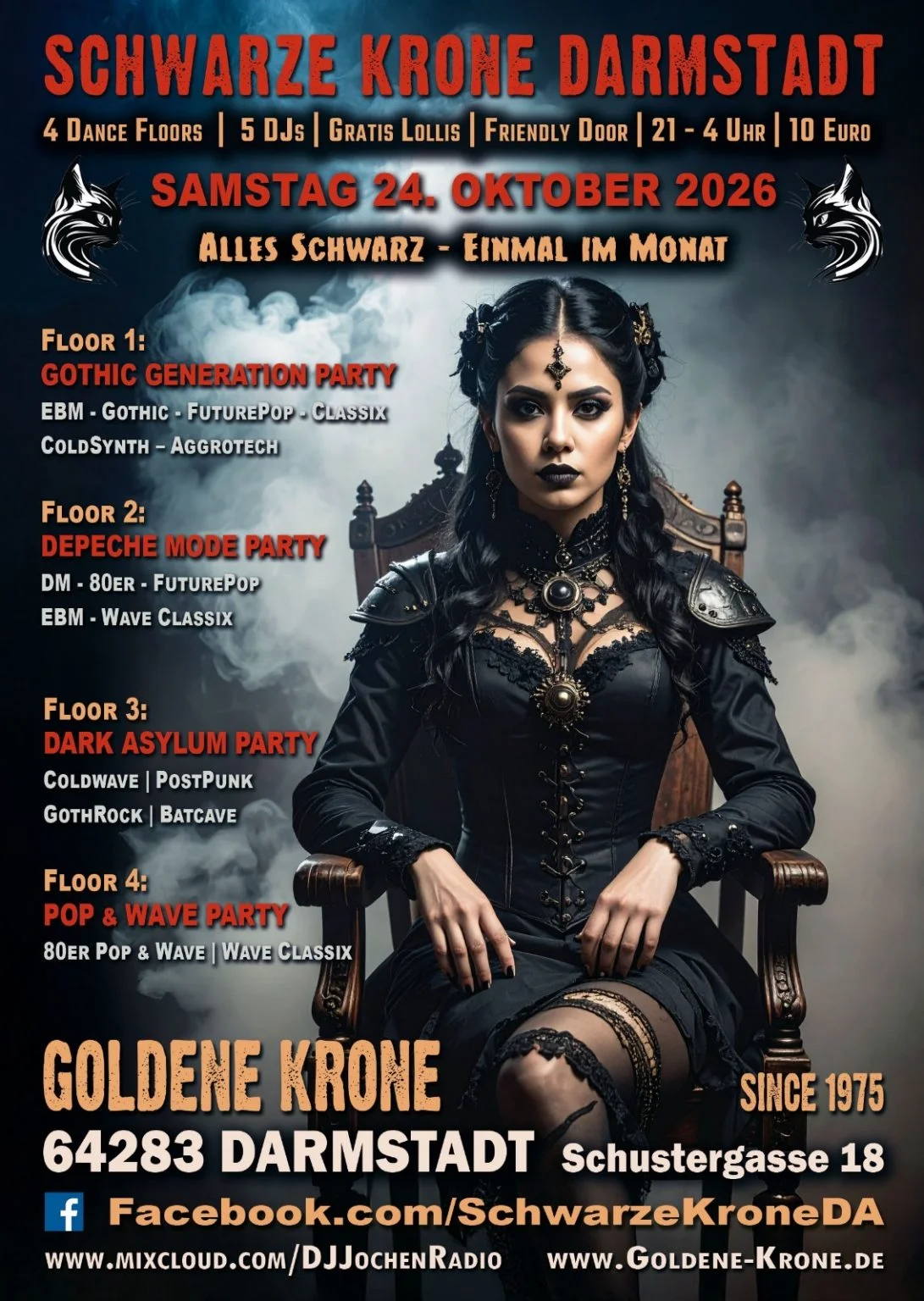 Flyer: Schwarze Krone / Gothic Party Flyer: Schwarze Krone / Gothic Party