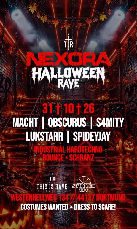 Flyer: Nexora - Halloween Rave Flyer: Nexora - Halloween Rave
