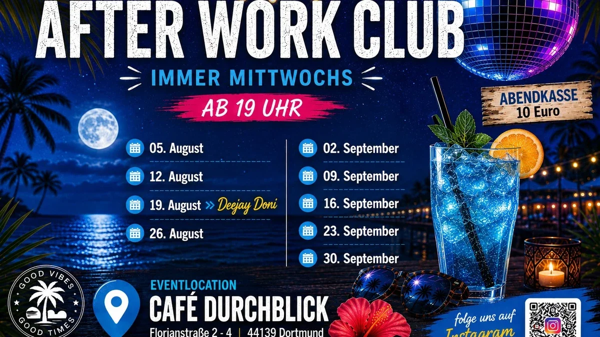Flyer: AfterWorkClub mit House, Pop und Rock! Flyer: AfterWorkClub mit House, Pop und Rock!