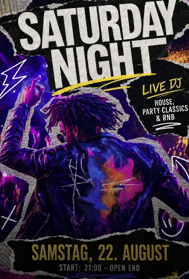 Flyer: Saturday Night Flyer: Saturday Night