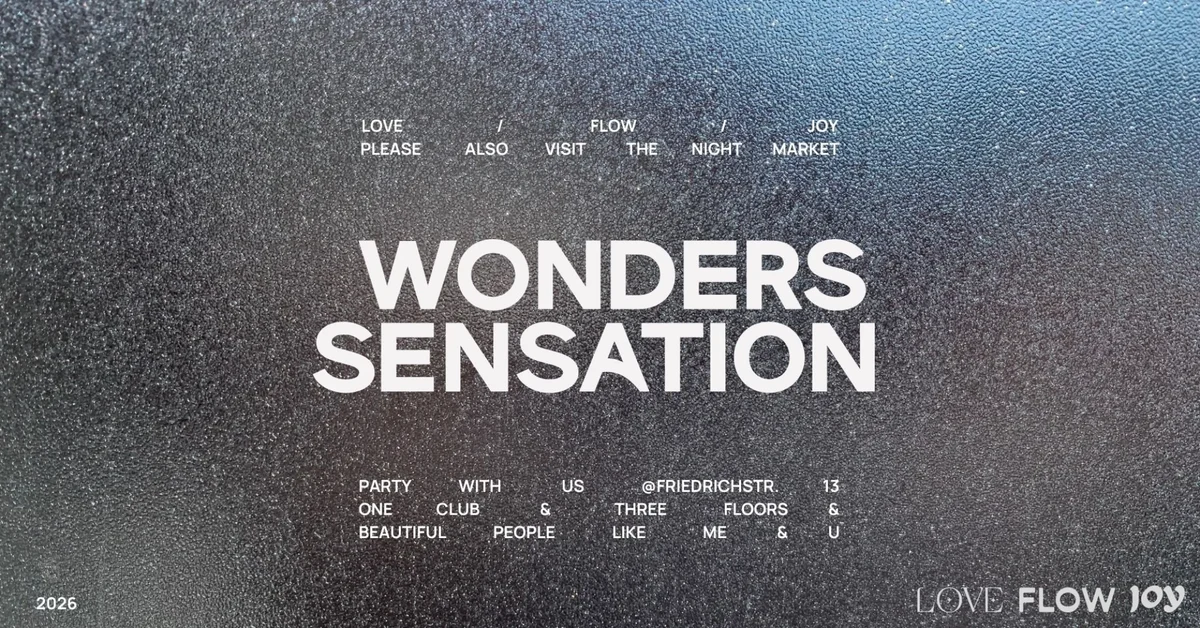 Flyer: Wonders Sensation Flyer: Wonders Sensation