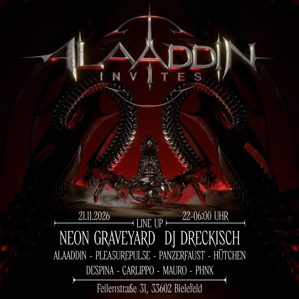 Flyer: ALAADIN INVITES Flyer: ALAADIN INVITES