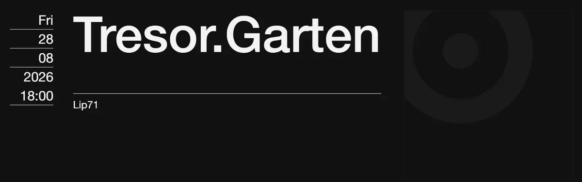 Flyer: Tresor.Garten Flyer: Tresor.Garten