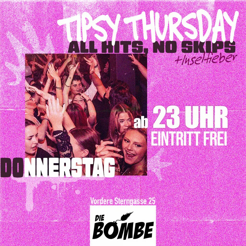 Flyer: Tipsy Thursday Flyer: Tipsy Thursday