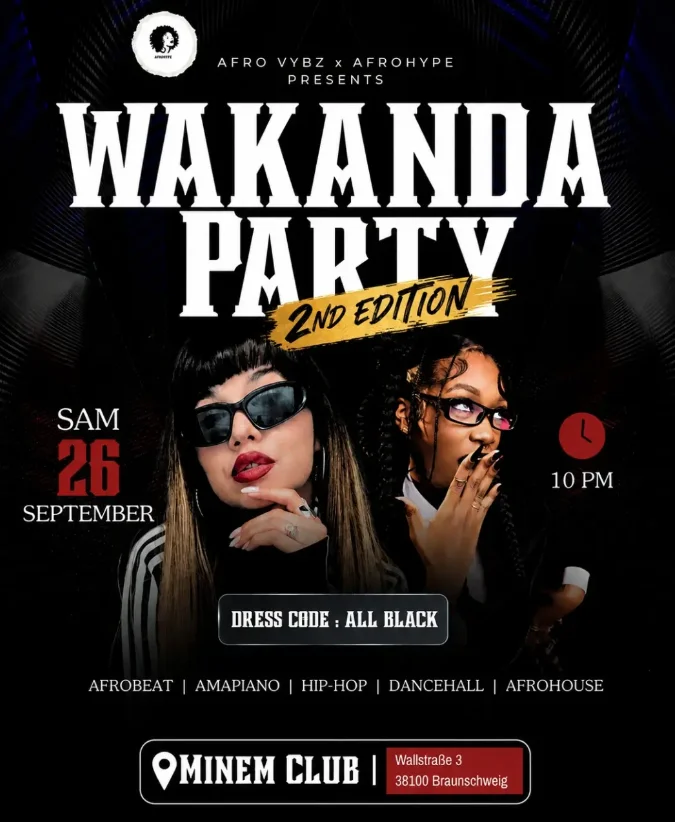 Flyer: WAKANDA PARTY - 2ND EDITION Flyer: WAKANDA PARTY - 2ND EDITION