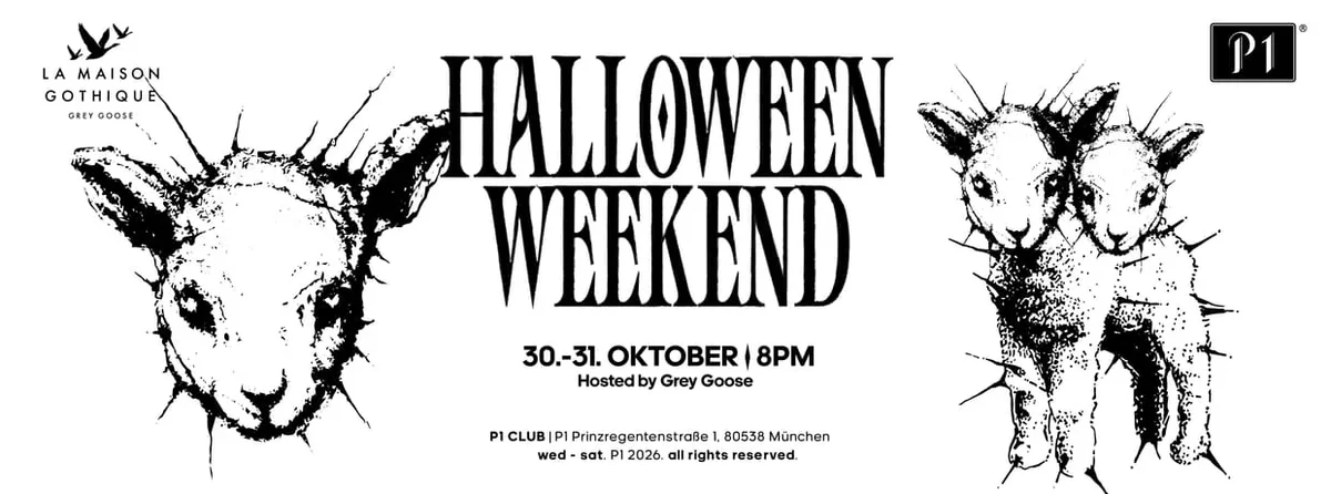 Flyer: P1 HALLOWEEN WEEKEND PT. I Flyer: P1 HALLOWEEN WEEKEND PT. I