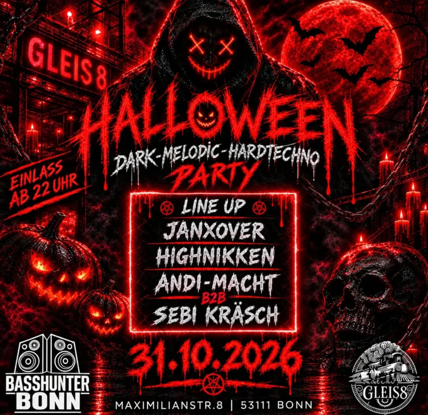 Flyer: Halloween - Dark Melodic Hardtechno Party Flyer: Halloween - Dark Melodic Hardtechno Party