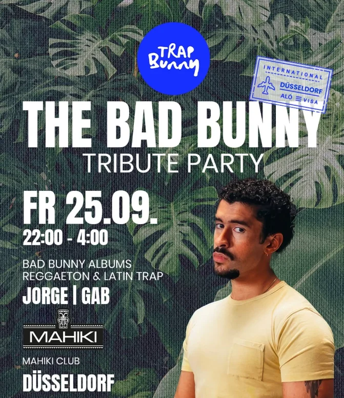 Flyer: The Bad Bunny Tribute Party Flyer: The Bad Bunny Tribute Party