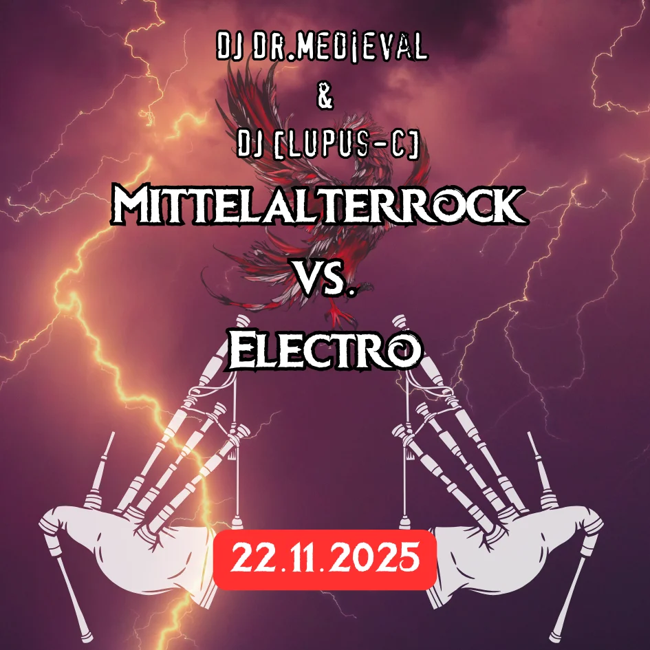 Flyer: Mittelalterrock vs Electro Flyer: Mittelalterrock vs Electro